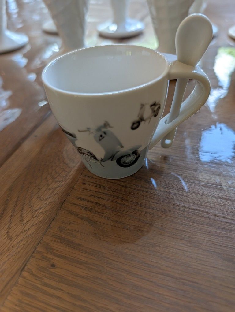 Baci retro Expresso Cups X 4