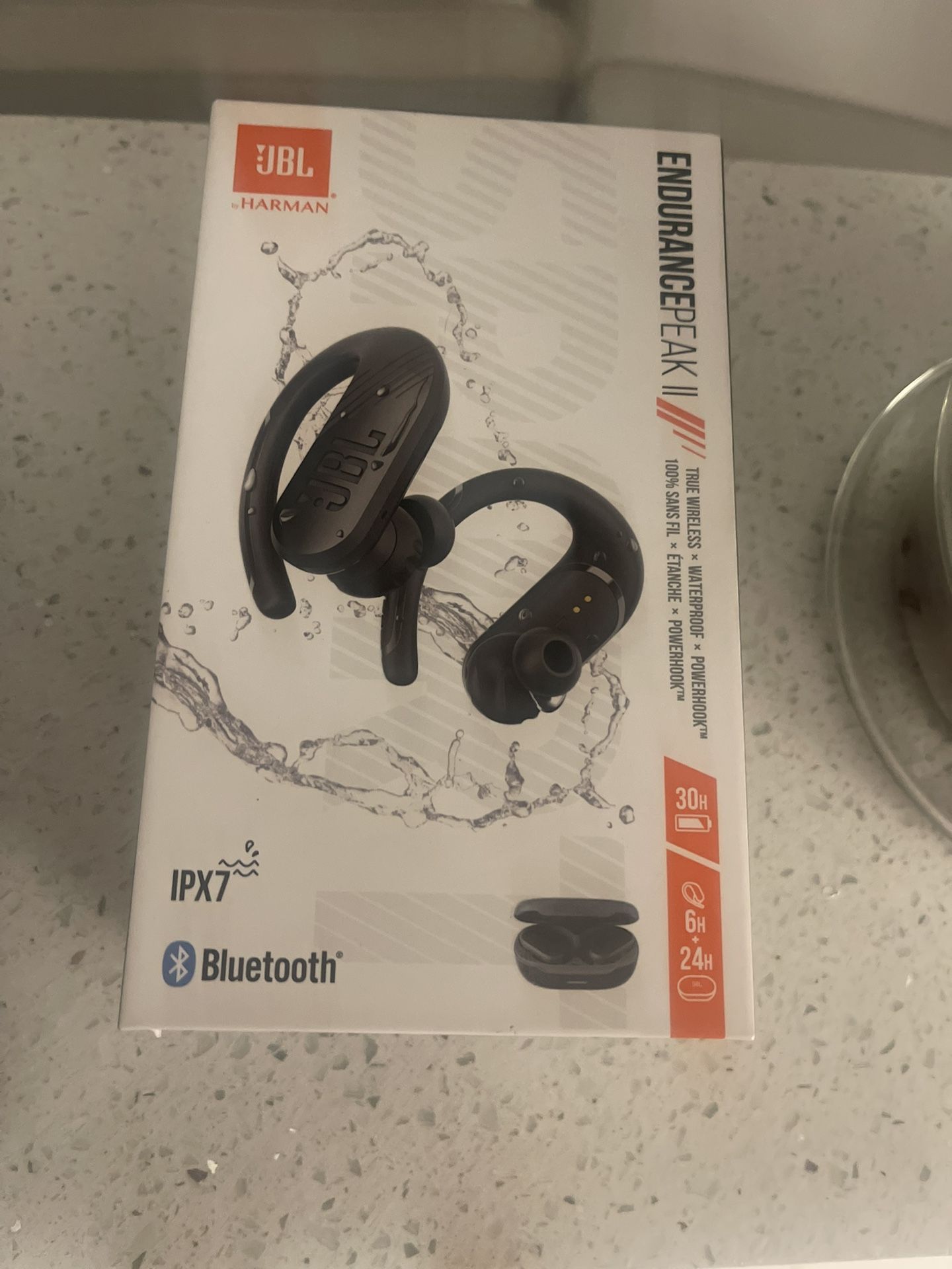 JBL Endurance Peak II Waterproof True Wireless in-Ear Sport Headphones Black