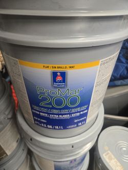 NEW! 5 GALLON INTERIOR FLAT SHOJI WHITE