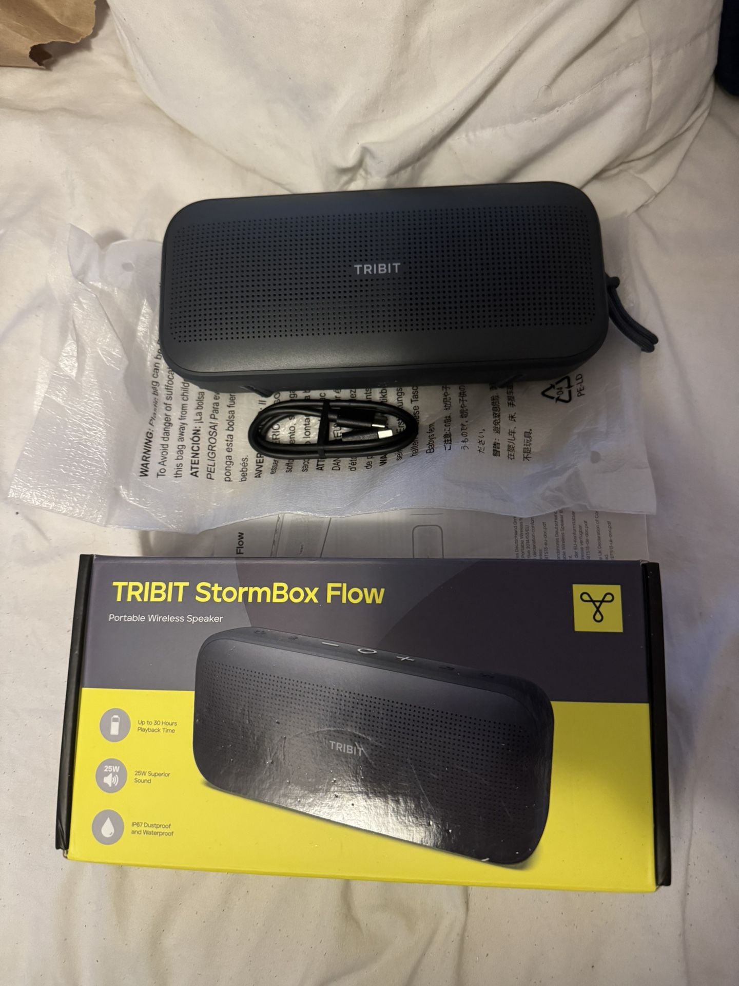 Tribit Stormbox Flow Bluetooth Speaker Brand New