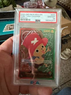 One Piece Tony Tony Chopper EB02 SP PSA 10 Gem Mint Card