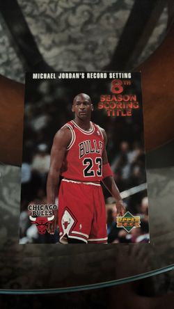 1996 Upper DeckMichael Jordan's Record Setting 8th Season Scoring Title Jumbo