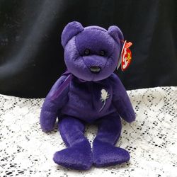 Ty Beanie Baby "Princess" In Memory Of Princess DIANA.