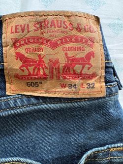 Men’s Levis Denim Jeans 505 34/32