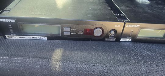 2 Shure wireless lavalier microphone systems