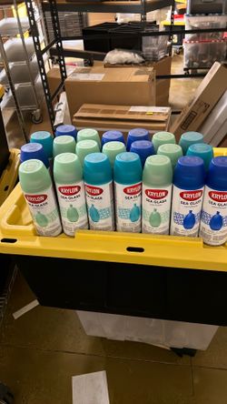 Krylon Sea Glass spray paint - 21 cans