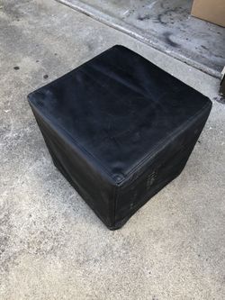 Ikea black pouf