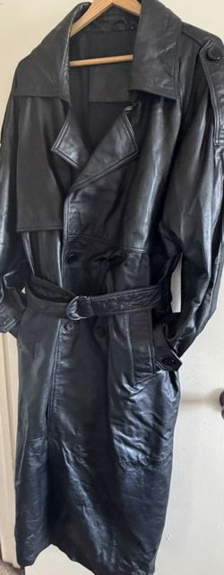 SACO LARGO DE PIEL PARA HOMBRE SIZE L