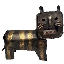 Manuel Felguerez Tiger Sculpture Signed