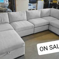 Modular Sectional Couch Sofa With Ottoman 