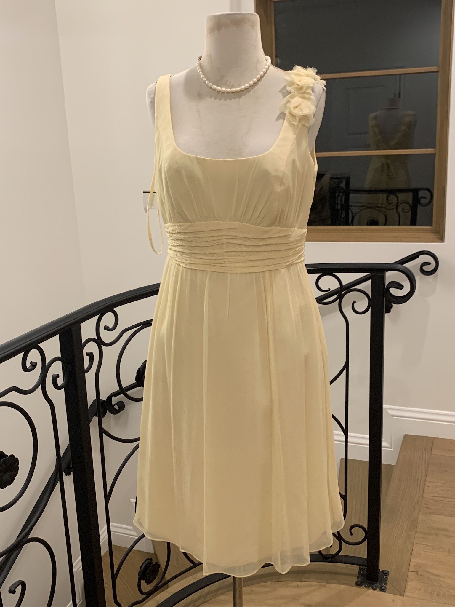 Brand New Elegant Dress Yellow Color