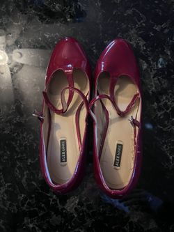 Ruby Red Alex and Marie heels