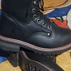 Eurostar work boots w steel toe 10.5 m   $55
