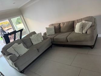 Large sofa & love seat