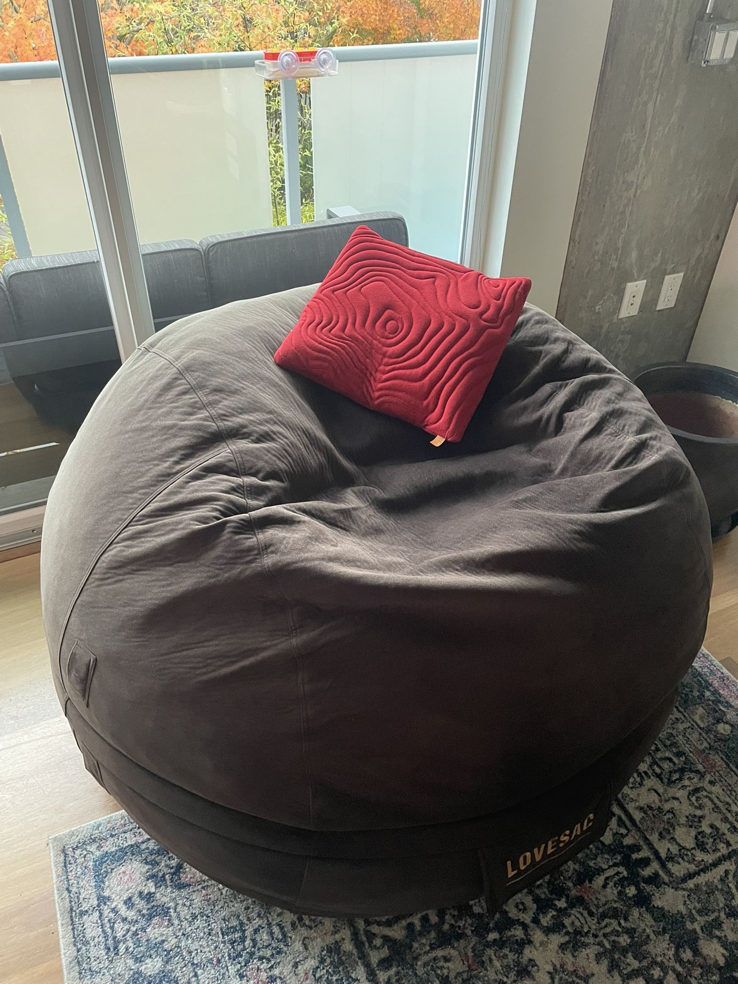 LOVESAC MovieSac Cover Only (Cocoa Velvet)
