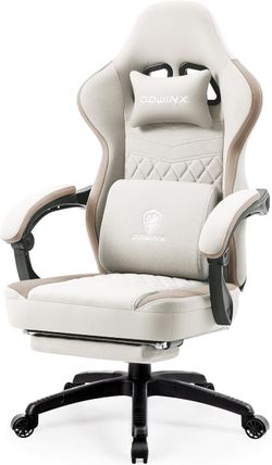 Dowinx Gaming Chair Breathable Fabric Computer Chair with Pocket Spring Cushion, Comfortable Office