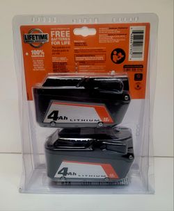 RIDGID
18V Lithium-Ion 4.0 Ah Battery (2-Pack)