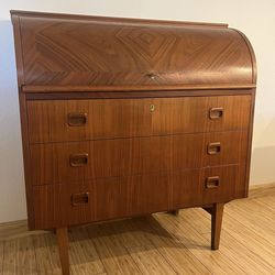 Mid-Century Modern Teak Secretary Desk