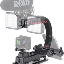 Zeadio Triple Hot-Shoe Mounts Handheld Stabilizer