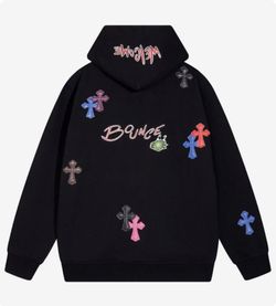 7012 black Chrome Hearts hoodie