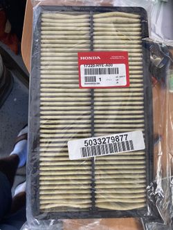 1 honda filter part #17220-rye-a00. OEM from dealer. Have receipt.
