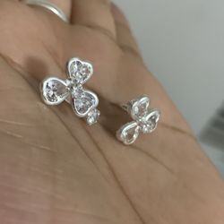 Lucky Charm Sterling Silver Earrings