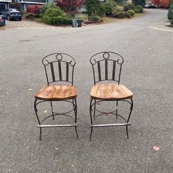 Wrought Iron Counter Barstools