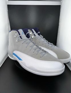 Jordan 12 Retro Grey University Blue Sz 11.5