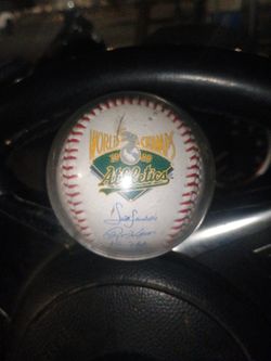 1989 World Champs A's Full Roster Autographed By Four Or Five Hall Of Famers World Series Baseball The Ball Is In Great Shape