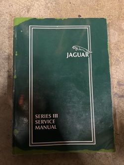 Series III service manual XJ6 and XJ12