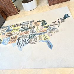 Area Rug!  USA !! Map of United State’s