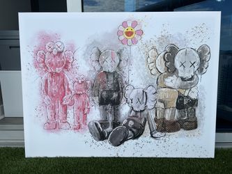 New 40x30” KAWS Canvas Wall Art – Pop Art Home Decor – Modern Wall Decor