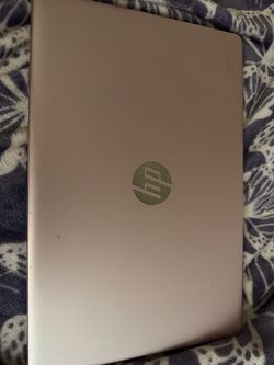 Pink HP laptop