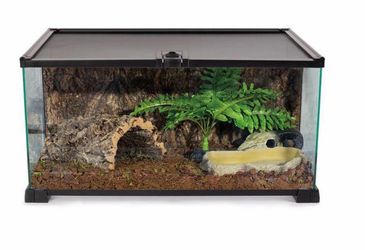 20" x 12" x 10" Natural Snake Cage, Sliding Screen Top for Reptile