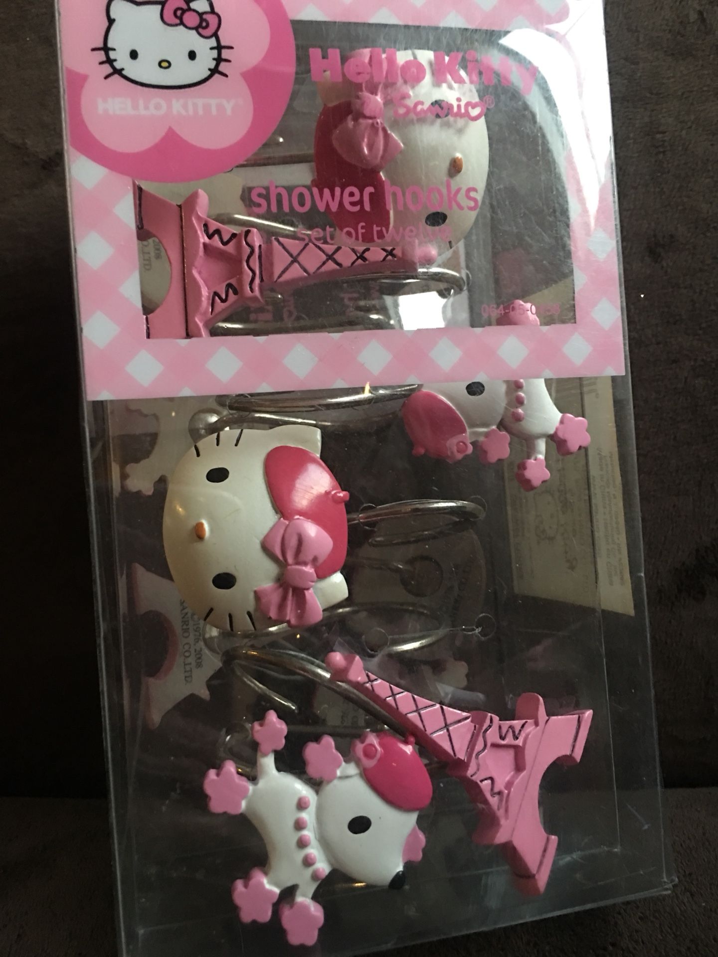 Hello kitty shower hooks