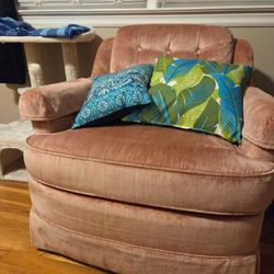 Vintage Pink Vanity Chair