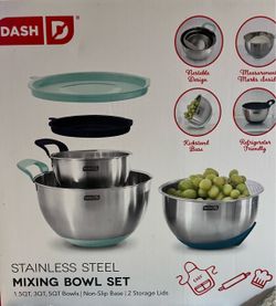 Dash Stainless Steel Mixing Bowl Set