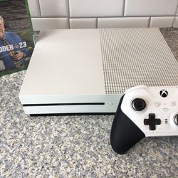 Xbox One S 1tb with Madden NFL23 and Elite Controller no offers or trades please all