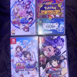 Nintendo  Switch Games Pokemon Scarlet Neptunia Gal Gun 