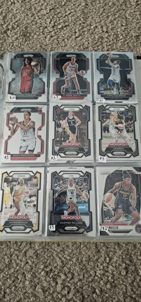 Sport Cards WNBA, NBA, NFL