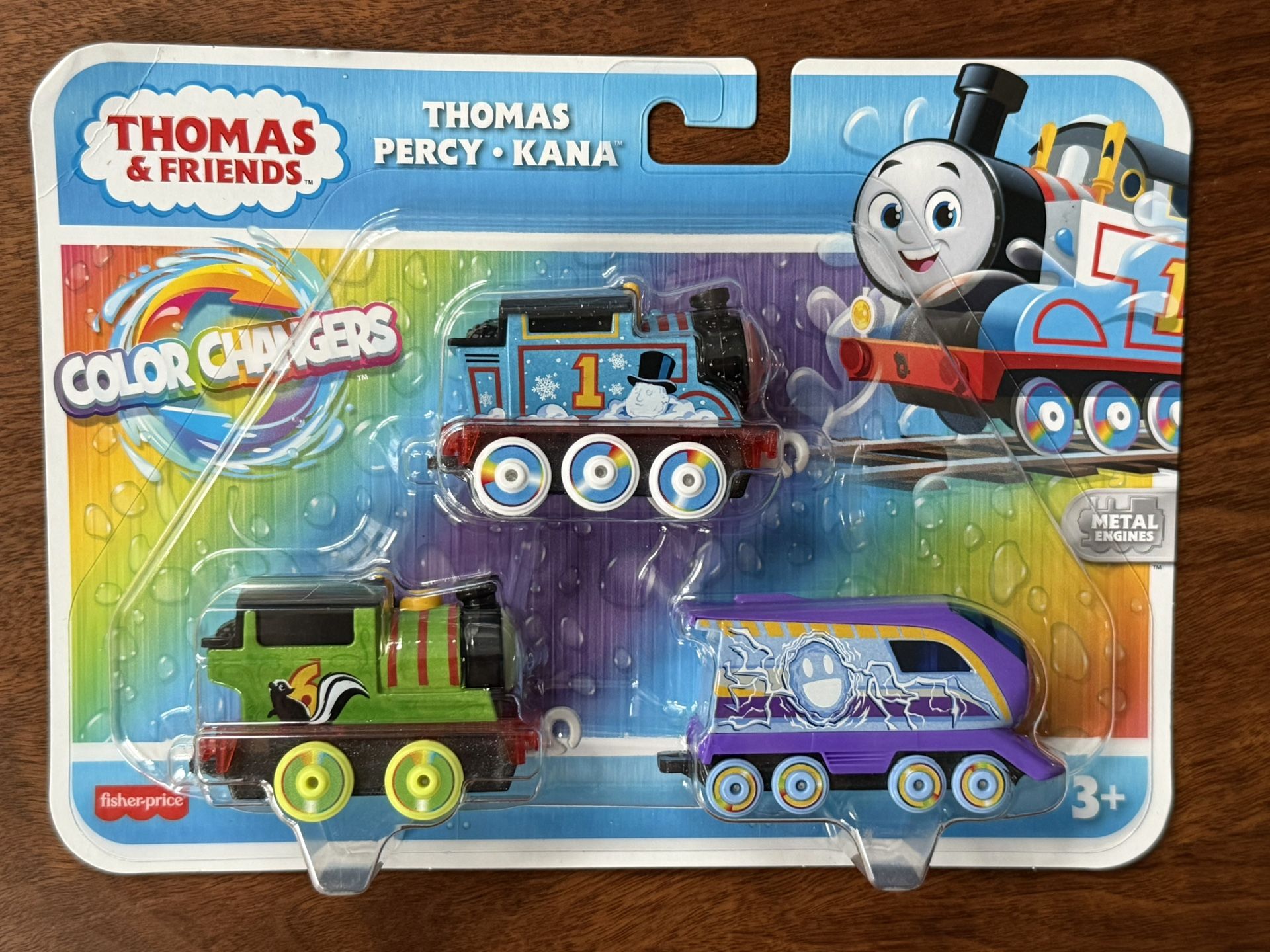 3-Pack Thomas & Friends Color Changers Push Metal Trains
