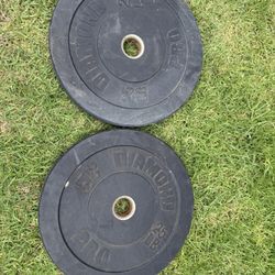 25 Lbs Olympic Bumper Plates 