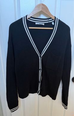 ALO Black Knit Cardigan, XXS