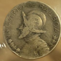 1931 Panama Silver Coin 