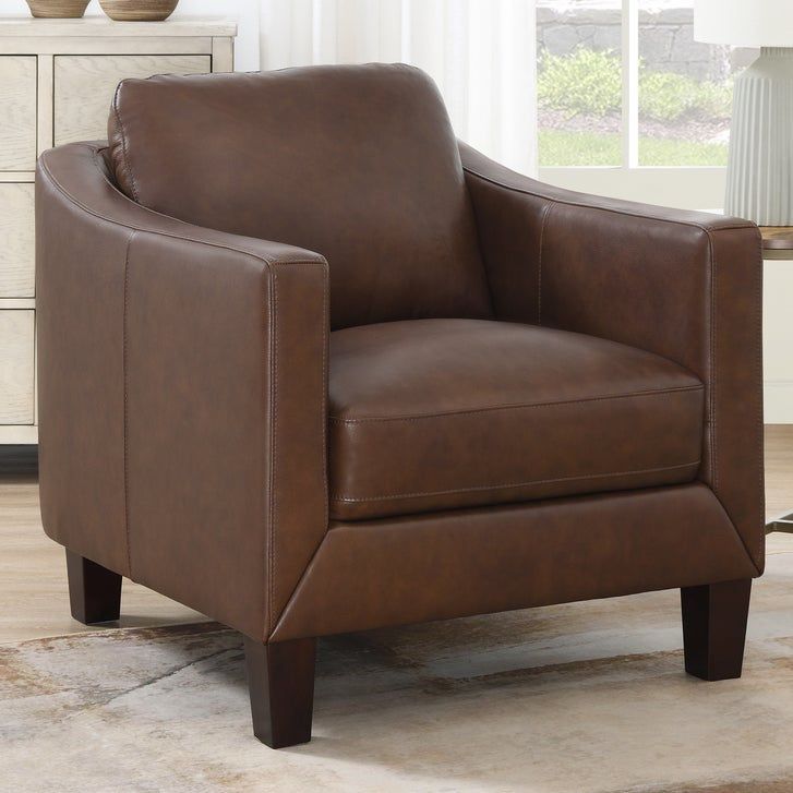 Simon Li – Reagan Top-grain Leather Armchair