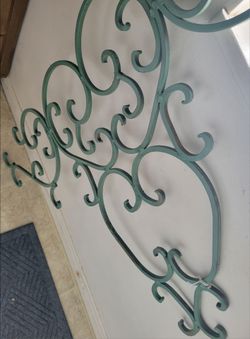 Rare Large Antique Architectural Iron Panel Wall Decor (Measurements in Description)