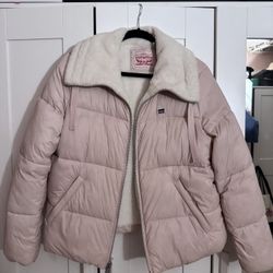Women’s Levi’s Pink Sherpa Puffer 
