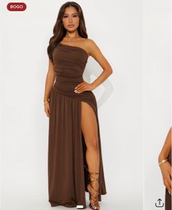 Fashion Nova Diana Drop Waist Maxi