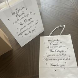 50 Pcs Thank You Gift Bags