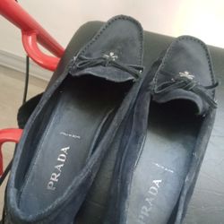 Prada Flats Suede Loafers Size 6.5 $ $90